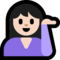 Person Tipping Hand - Light emoji on Microsoft